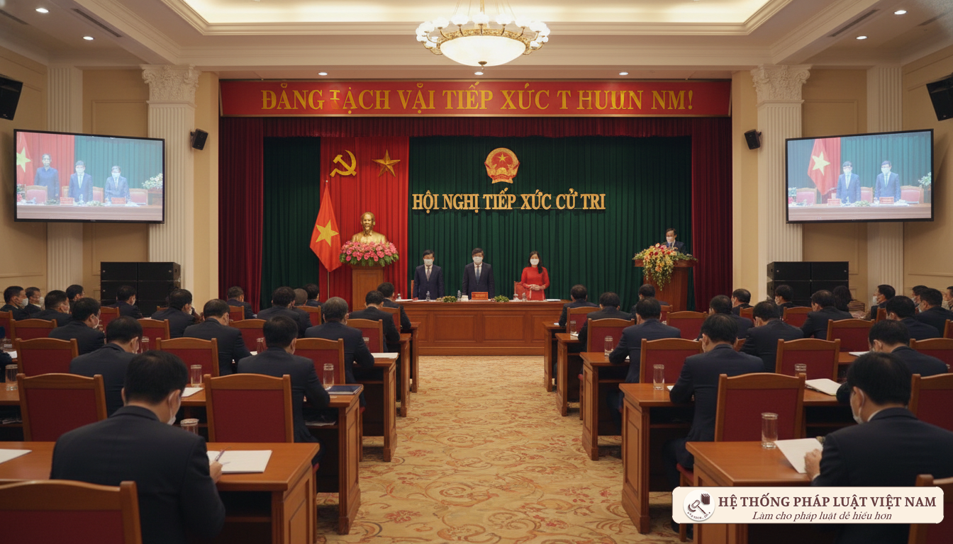 Hội nghị tiếp xúc cử tri của ứng cử viên đại biểu Quốc hội và HĐND