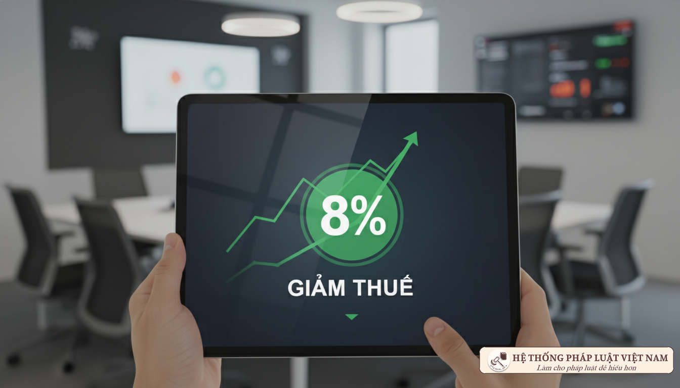 Biểu đồ giảm thuế GTGT 8%