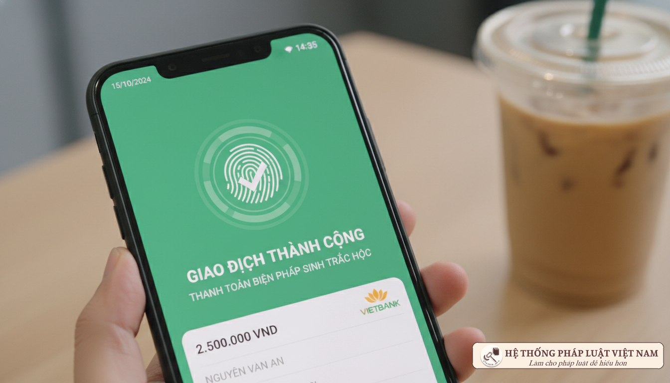 Xác thực sinh trắc học ngân hàng qua VNeID