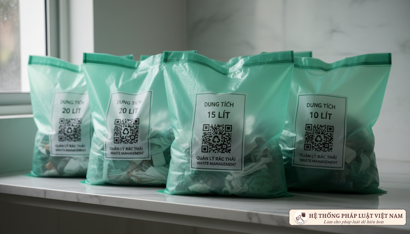 Bao bì đựng rác thải sinh hoạt tiêu chuẩn