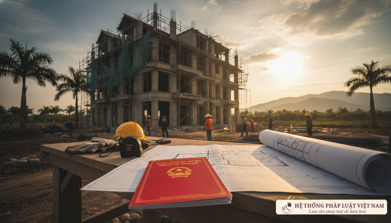 Xây nhà vượt diện tích Sổ đỏ: Coi chừng &#039;mất trắng&#039; phần diện tích lấn chiếm!
