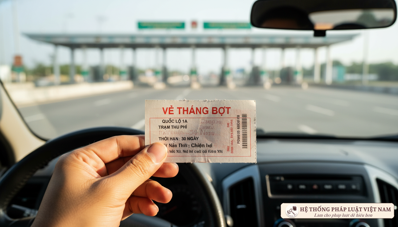 Cận cảnh vé tháng trạm thu phí BOT