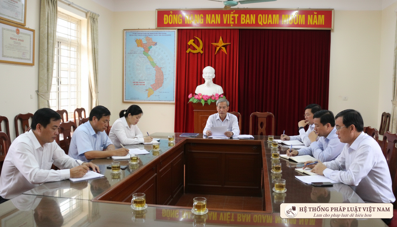 Họp triển khai chính sách cán bộ