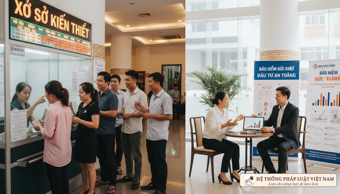 Hoạt động đại lý xổ số và bảo hiểm