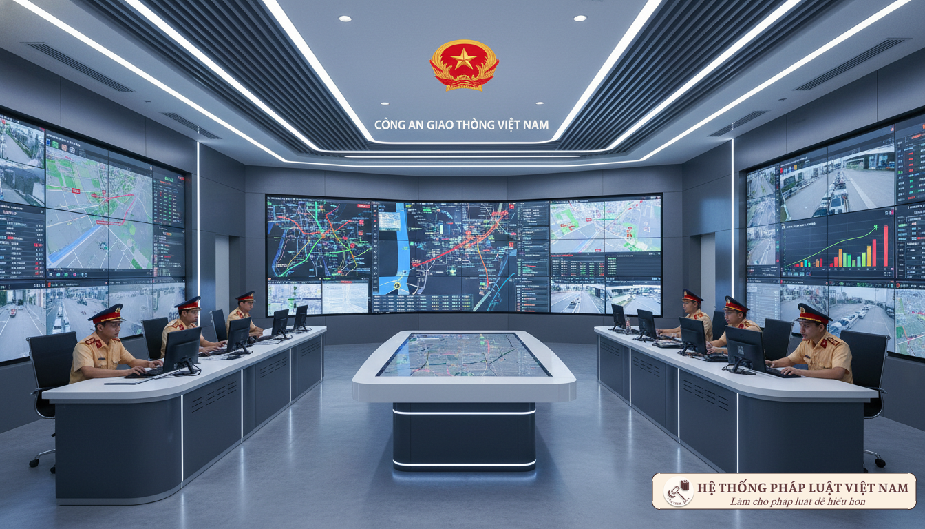 Trung tâm chỉ huy Cảnh sát giao thông tiếp nhận dữ liệu số
