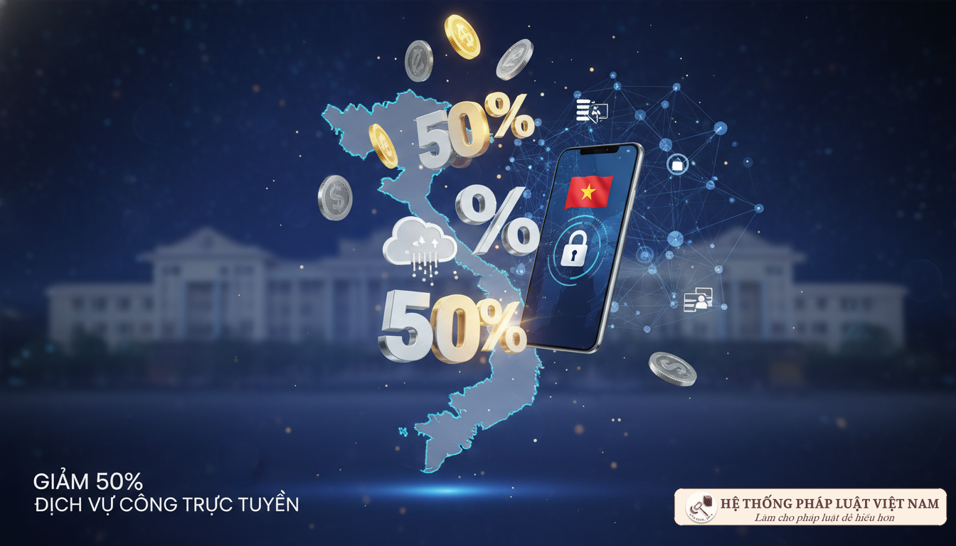 Giảm giá 50% phí dịch vụ công