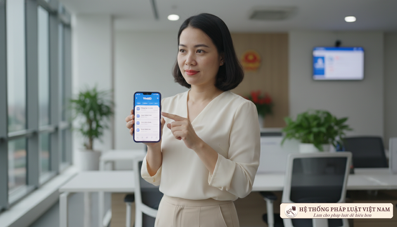 Sử dụng VNeID thực hiện thủ tục hành chính