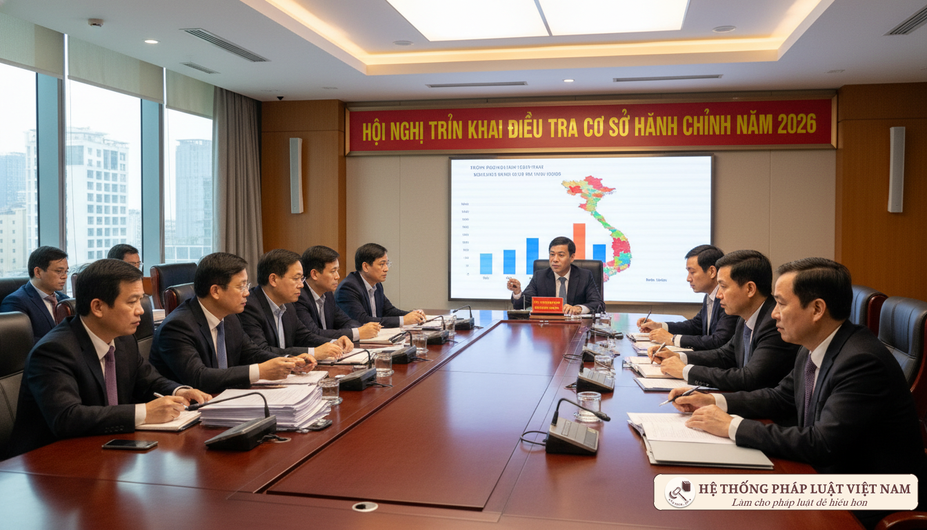 Hội nghị triển khai kế hoạch điều tra cơ sở hành chính sự nghiệp 2026