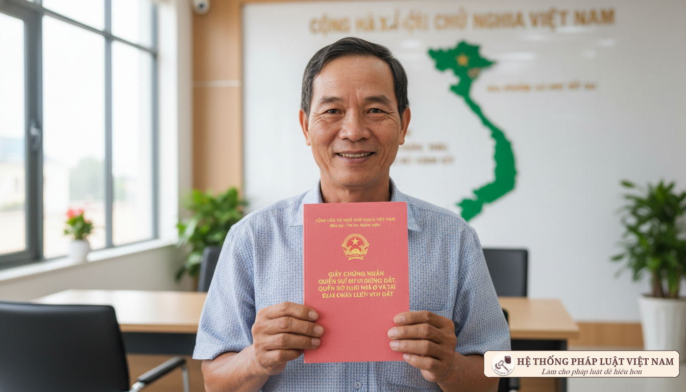 Người dân thực hiện thủ tục đăng ký, cấp Sổ đỏ tại Văn phòng đăng ký đất đai