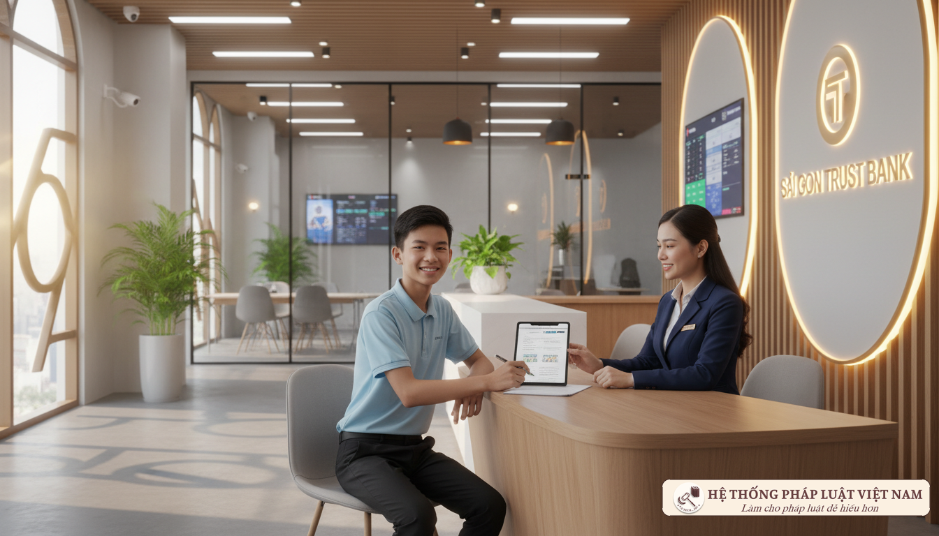 Người đủ 15 tuổi được mở thẻ tín dụng không cần tài sản bảo đảm