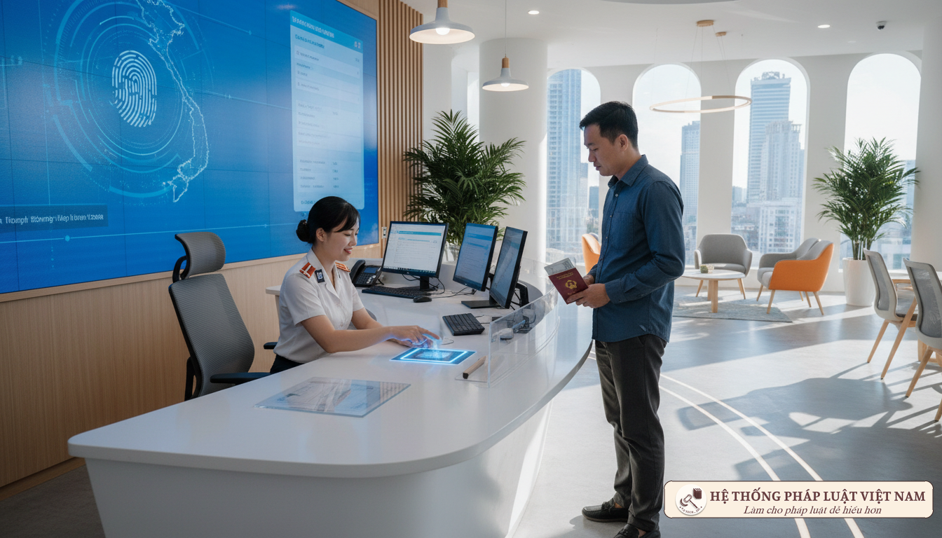 Thủ tục thu thập vân tay làm hộ chiếu gắn chíp