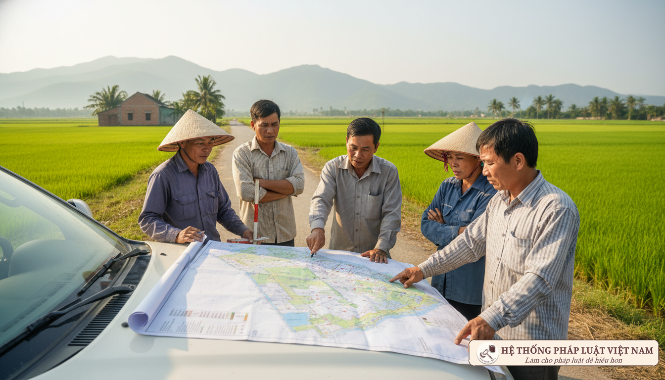 Kiểm tra quy hoạch tách thửa đất nông nghiệp Hà Nội