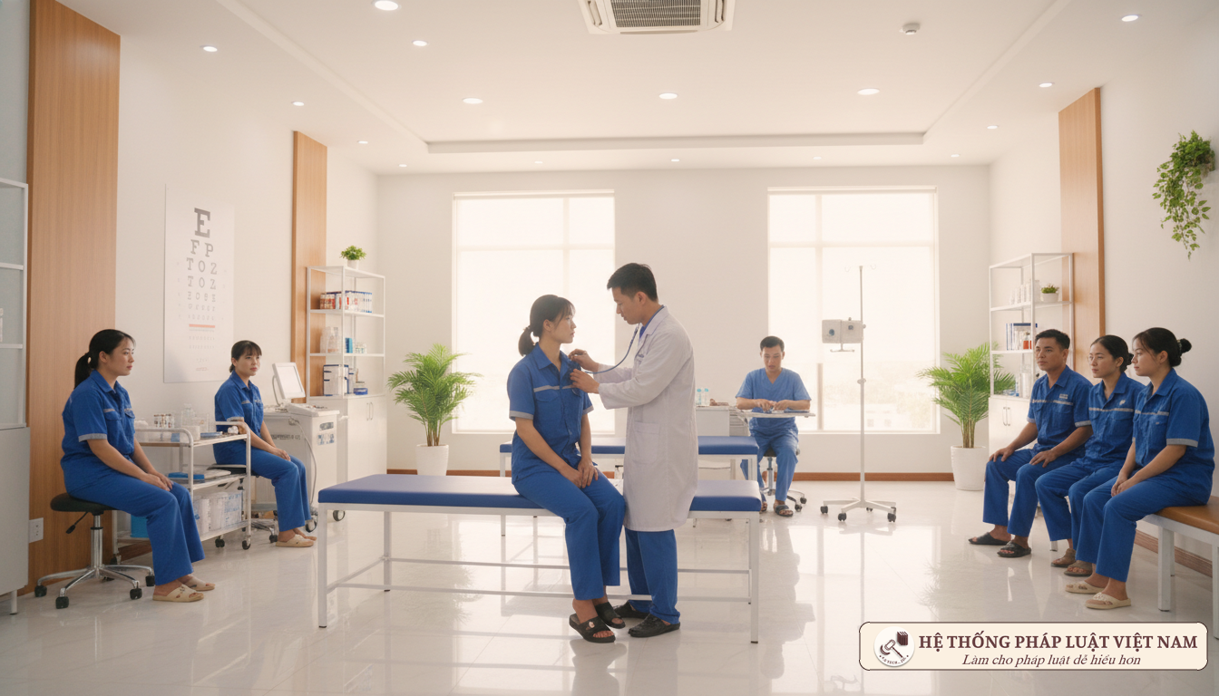 Khám sức khỏe nghề nghiệp cho công nhân năm 2026