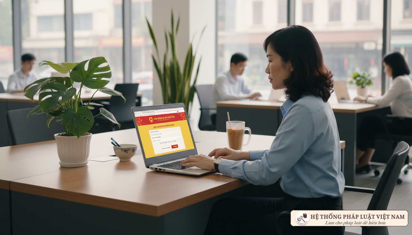 Nộp hồ sơ trực tuyến cấp lại Giấy đăng ký hoạt động Văn phòng giám định tư pháp