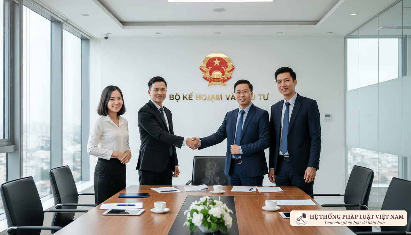Tập thể cán bộ công chức làm việc hăng say tại cơ quan nhà nước hiện đại