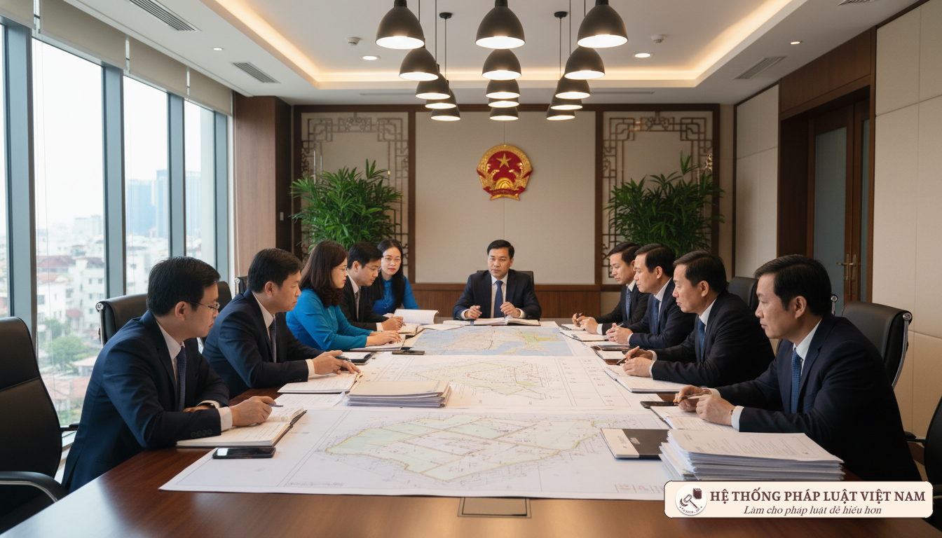 Cán bộ rà soát hồ sơ nhà đất dôi dư