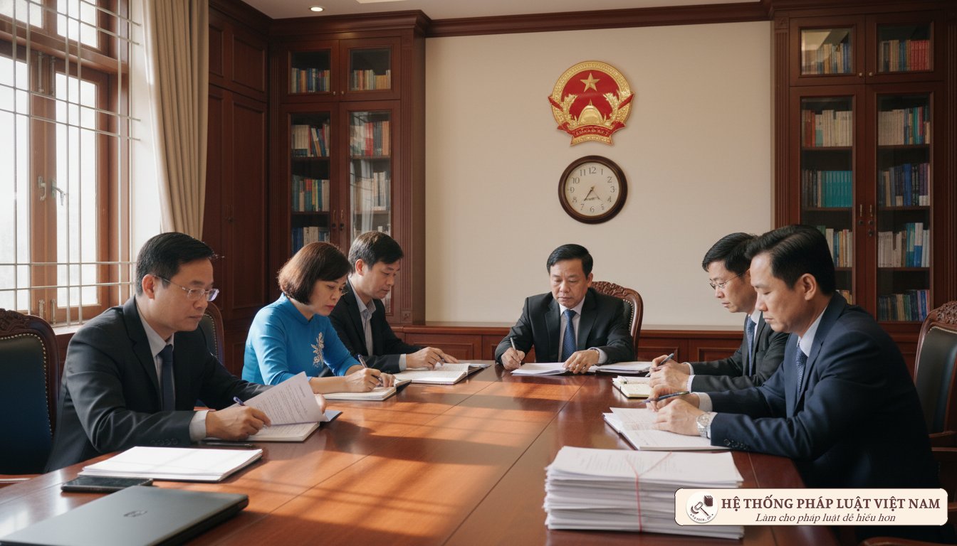 Hội đồng kỷ luật sinh viên nhà trường họp xem xét hành vi vi phạm