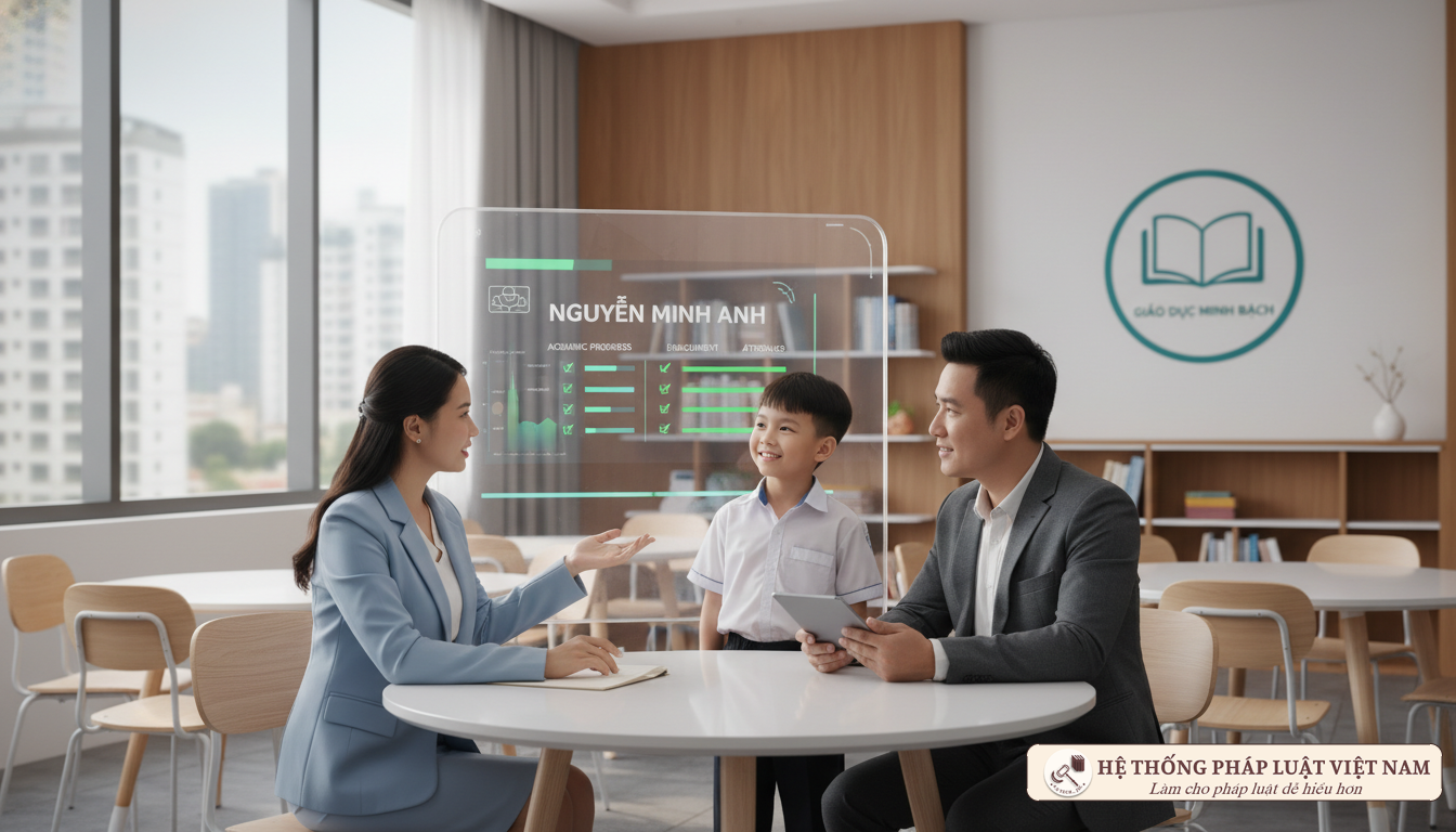 Giáo viên và phụ huynh trao đổi về dạy thêm