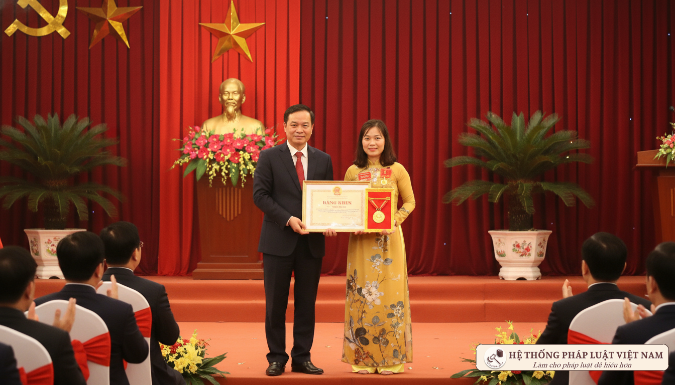 Bảng mức thưởng các danh hiệu thi đua, khen thưởng và Huy hiệu Đảng mới nhất từ 01/07/2026
