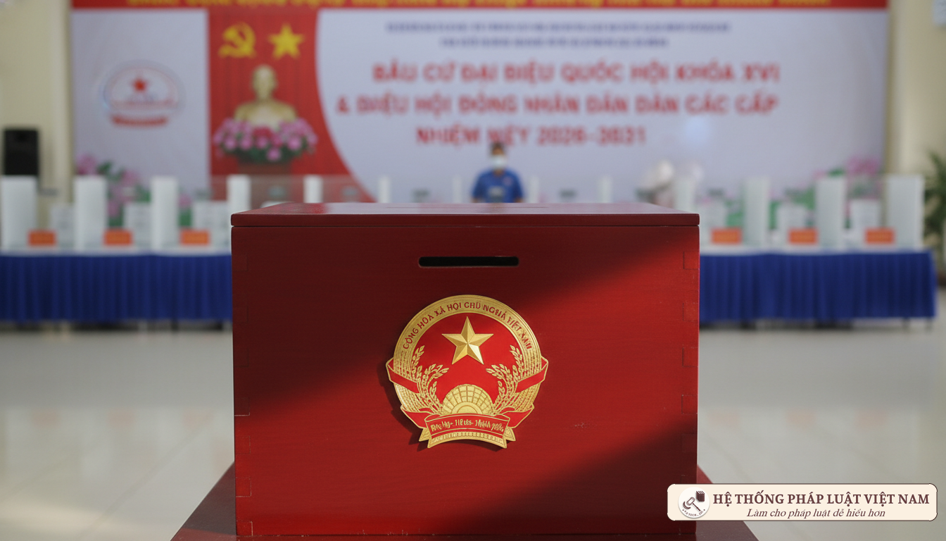 Thùng phiếu bầu cử Quốc hội khóa XVI