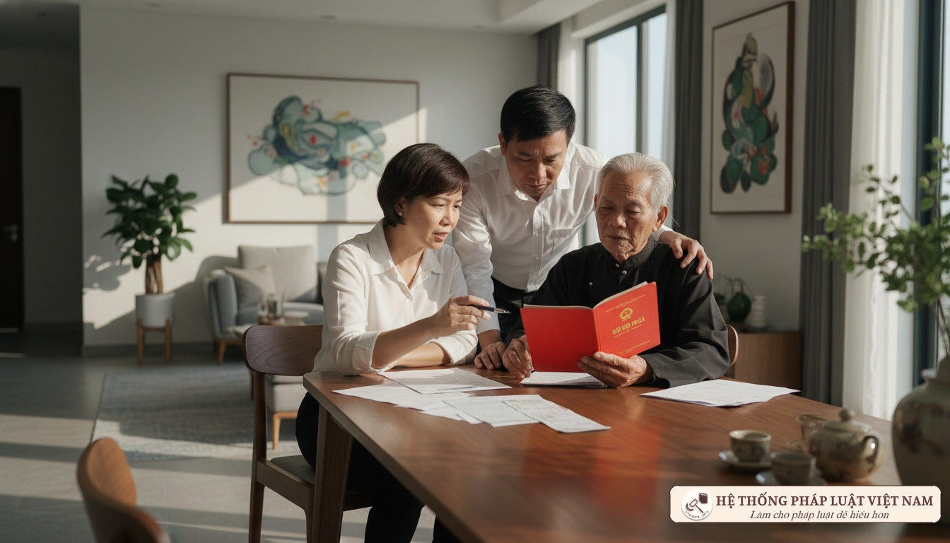 Gia đình Việt Nam thảo luận về giấy tờ hành chính