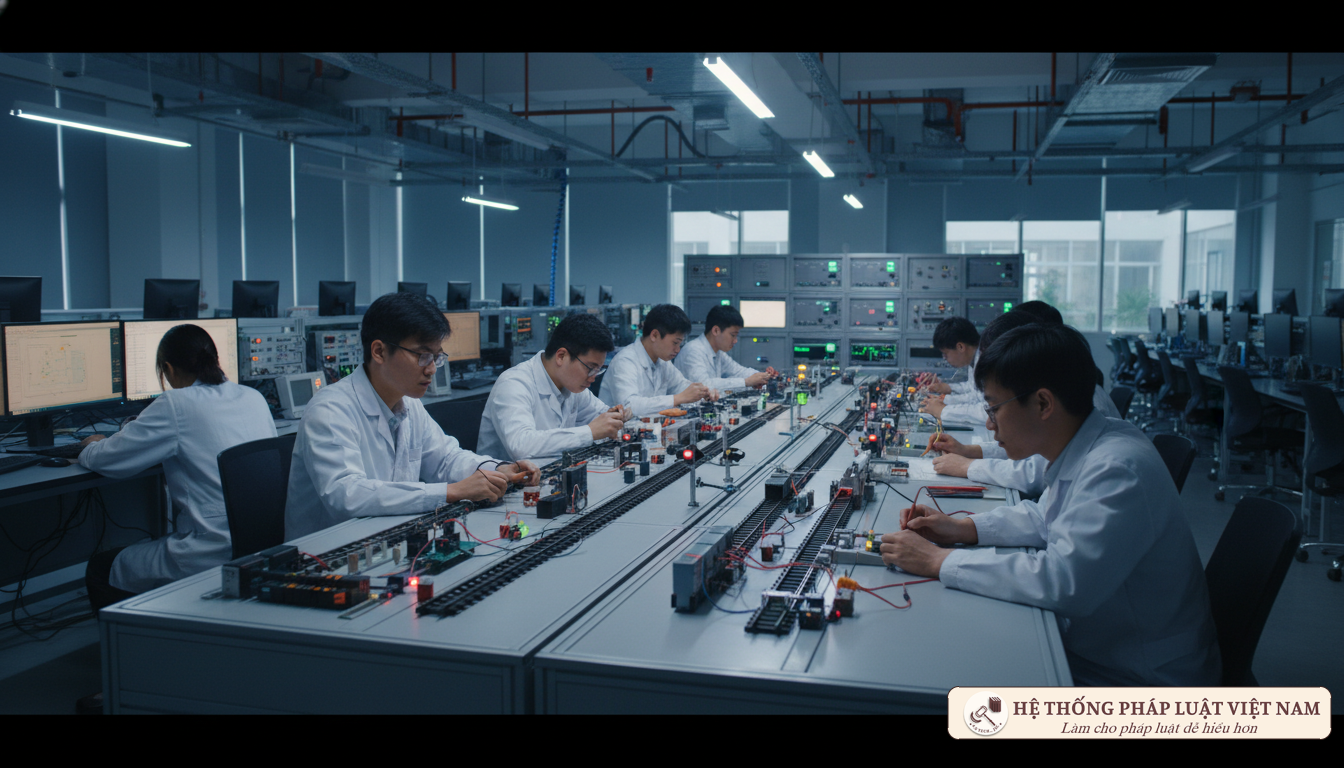 Sinh viên thực hành kỹ thuật đường sắt