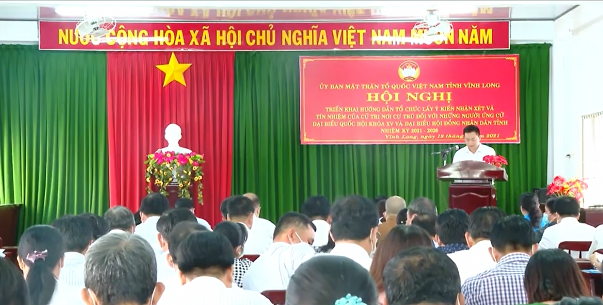 Hội nghị cử tri nơi cư trú bầu cử 2021