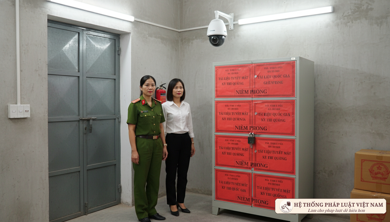 Công tác bảo mật đề thi và bài thi được đặt lên hàng đầu