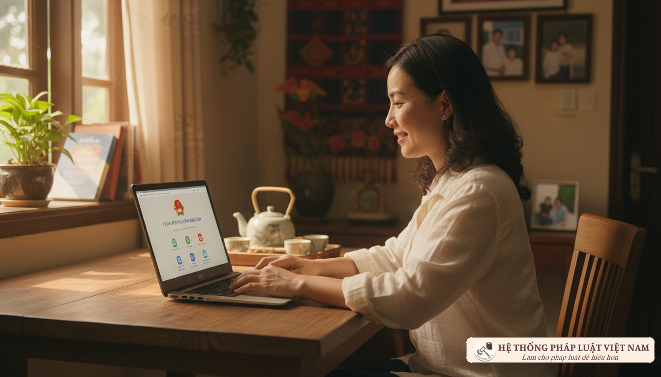 Thực hiện thủ tục hành chính trực tuyến trên VNeID