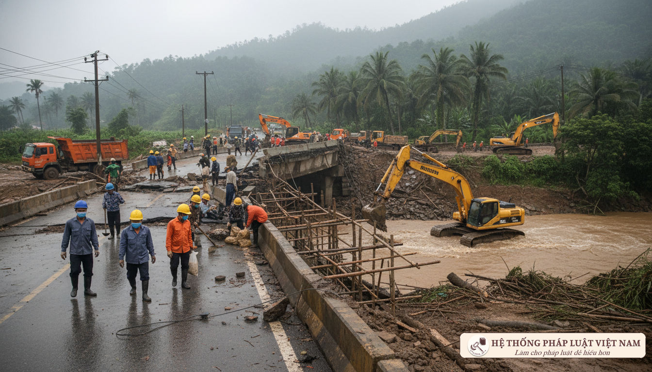 Khôi phục hạ tầng sau bão lũ miền Trung