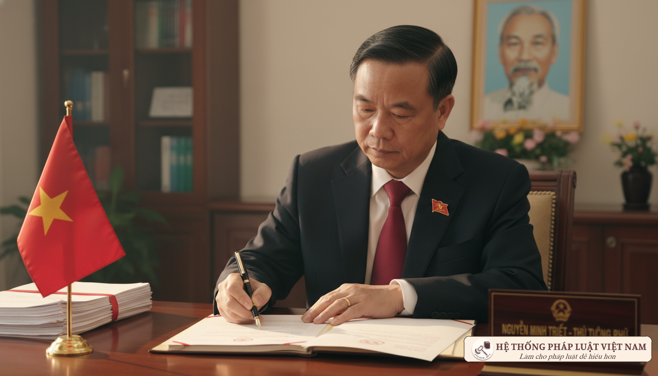 Ký ban hành quyết định bổ nhiệm cán bộ công chức theo tiêu chuẩn mới