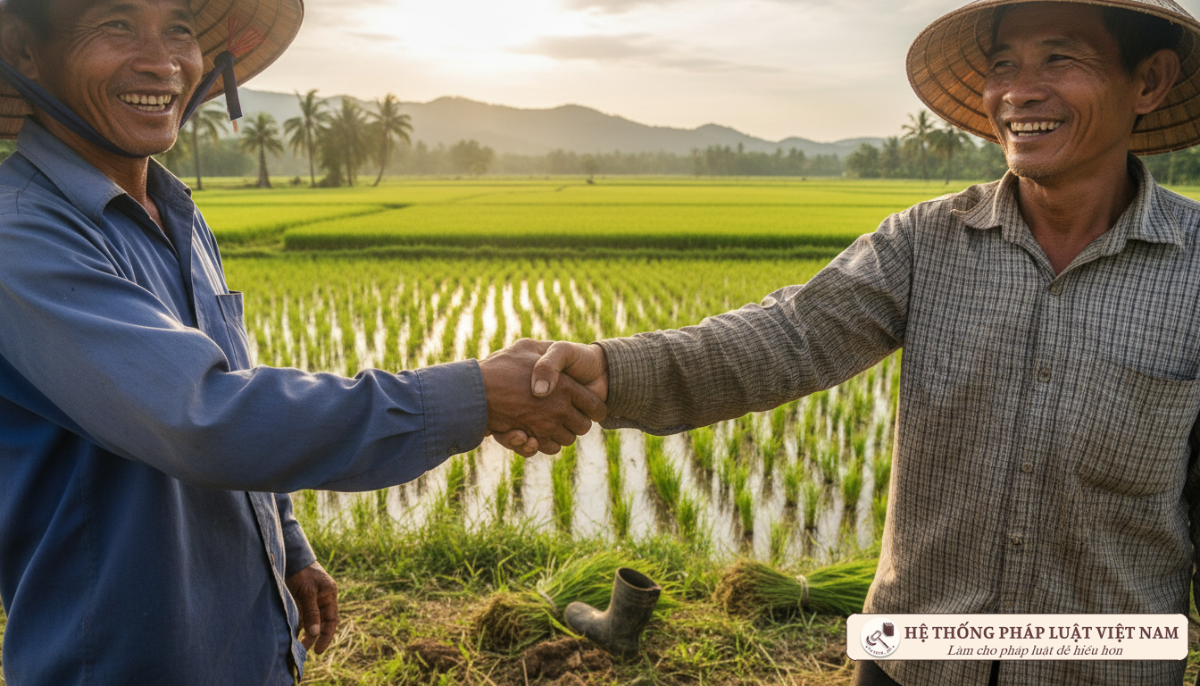 Trao đổi đất nông nghiệp giữa các cá nhân