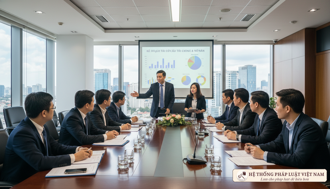 Minh họa phương án giải quyết nợ