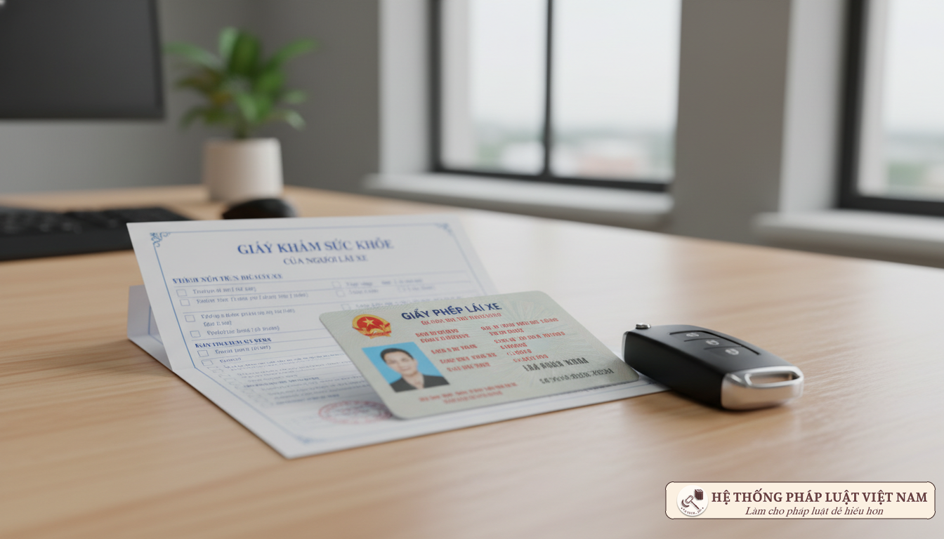 Giấy khám sức khỏe lái xe và bằng lái xe ô tô
