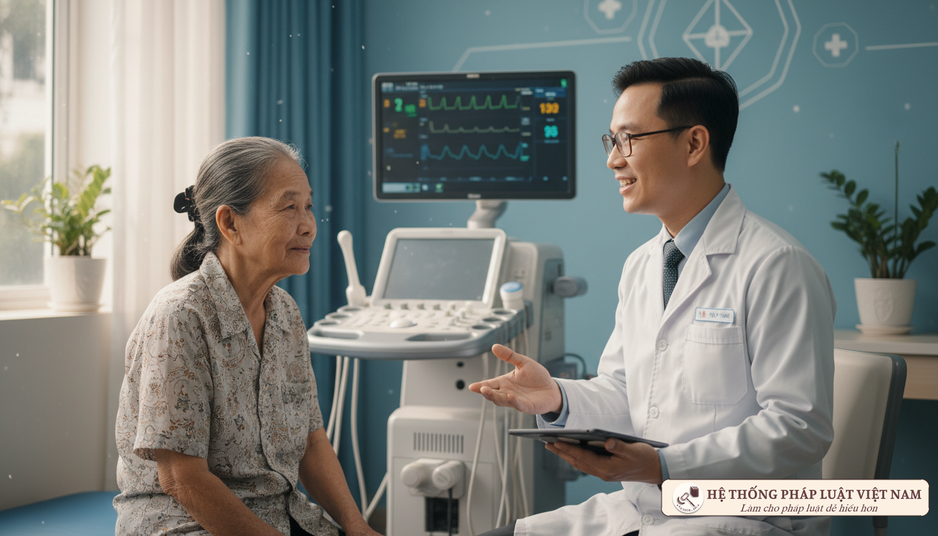 Bác sĩ tư vấn cho bệnh nhân tại trạm y tế cơ sở TP.HCM