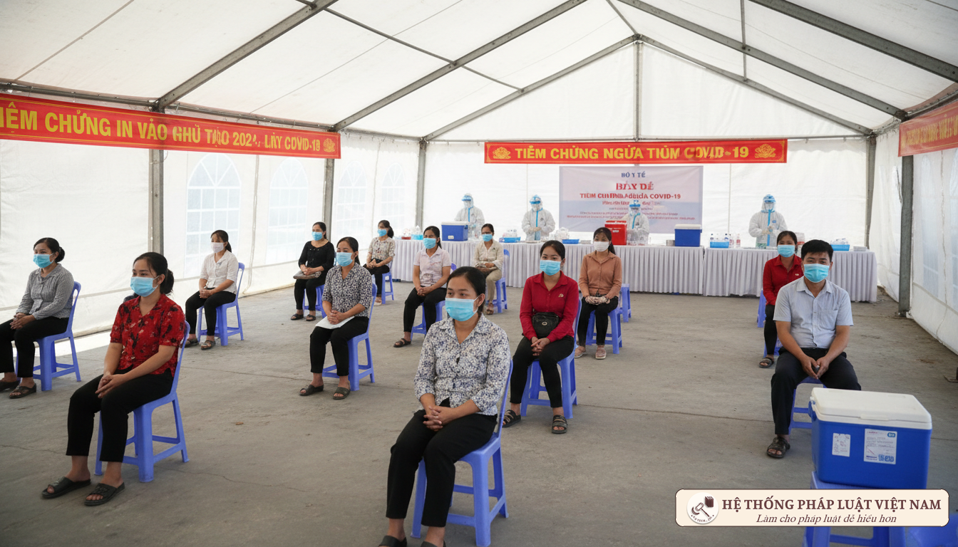 Điểm tiêm chủng vắc xin COVID-19 tập trung tại Việt Nam năm 2021