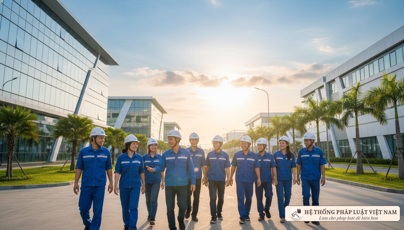 Công nhân tại khu công nghiệp TP.HCM