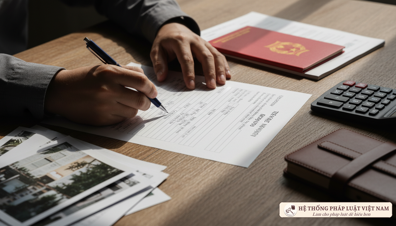 Chi tiết cách điền tờ khai tiền sử dụng đất