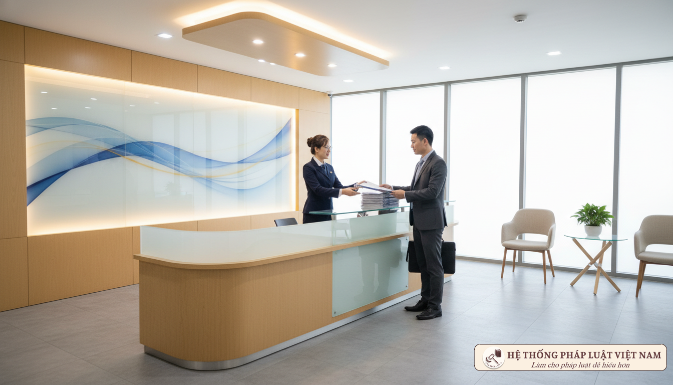 Bộ phận Một cửa Ngân hàng Nhà nước tiếp nhận hồ sơ
