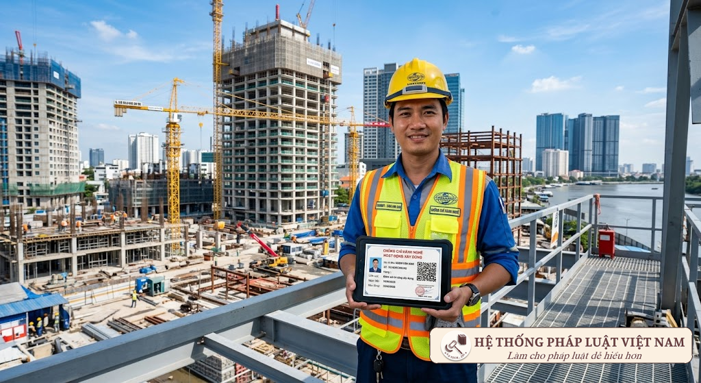 Chứng chỉ hành nghề xây dựng được cấp điện tử và quản lý bằng mã định danh từ 01/7/2026
