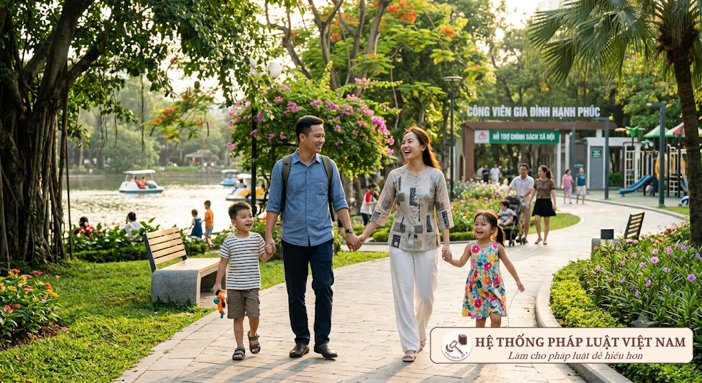 Gia đình Việt Nam hạnh phúc với chính sách thai sản mới