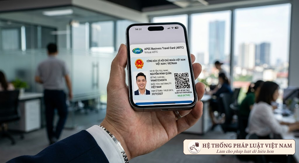 Giao diện thẻ ABTC điện tử trên điện thoại thông minh