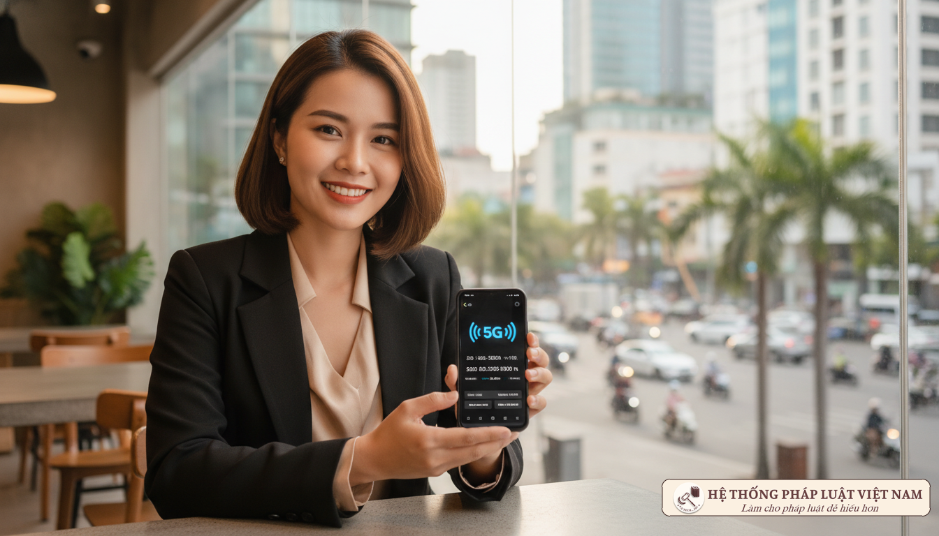 Người dùng trải nghiệm dịch vụ viễn thông chất lượng cao