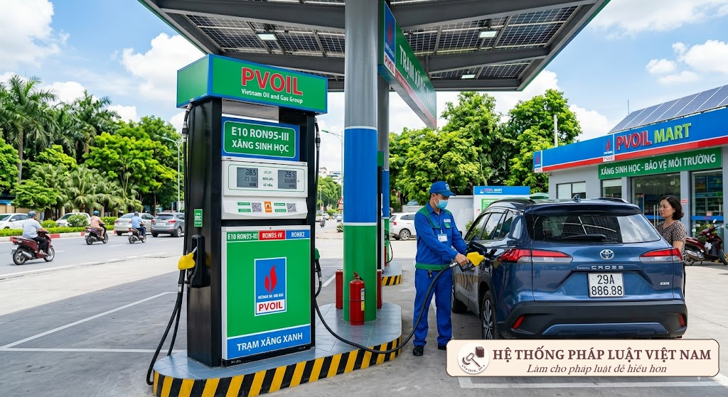 Thí điểm xăng sinh học E10RON95-III thay thế RON95-III trong điều hành giá từ 16/6/2026: Bước ngoặt chuyển đổi năng lượng xanh
