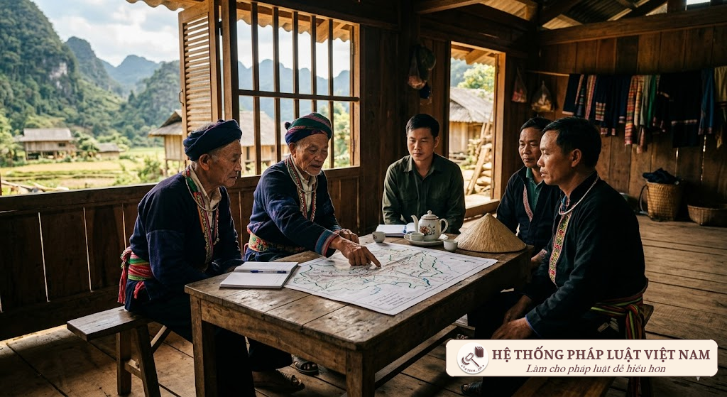 Cuộc họp rà soát phân định vùng dân tộc thiểu số tại địa phương