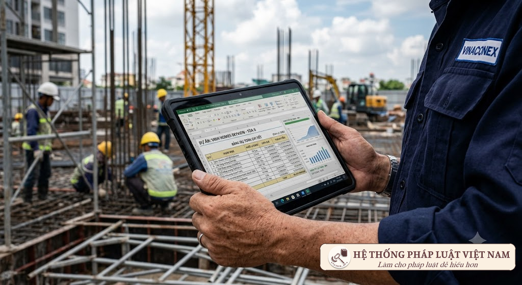 Lập dự toán chi tiết cho chi phí bảo trì công trình