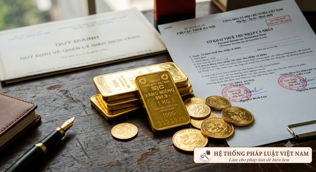 Vàng miếng và thuế TNCN: Vì sao chưa áp dụng từ 01/7/2026 dù Luật đã có hiệu lực?
