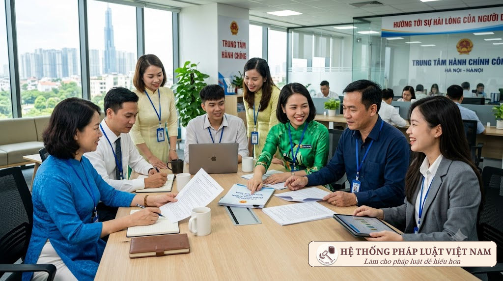 Viên chức Việt Nam làm việc trong môi trường hiện đại