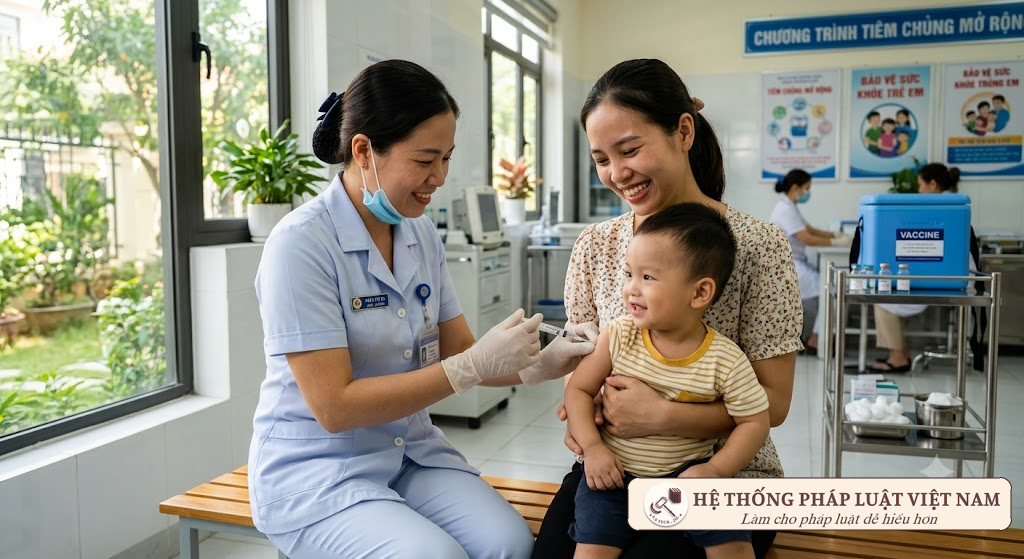 Tiêm chủng mở rộng cho trẻ em tại Việt Nam
