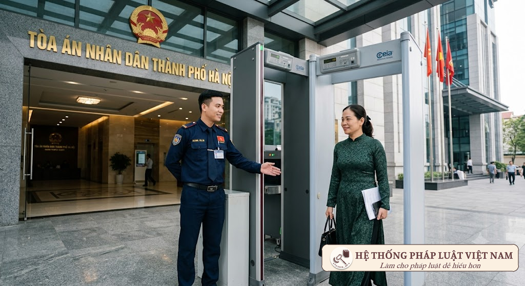 Siết chặt an ninh Tòa án từ 15/7/2026: Người dân ra vào cần mang theo giấy tờ gì để không bị từ chối?
